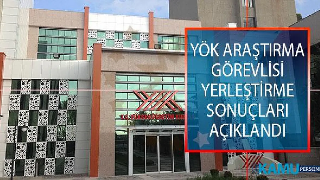 Yükseköğretim Kurulu (YÖK) Araştırma Görevlisi 2019-2020 Güz Dönemi Lisansüstü Eğitim Programları Yerleştirme Sonuçları Açıklandı