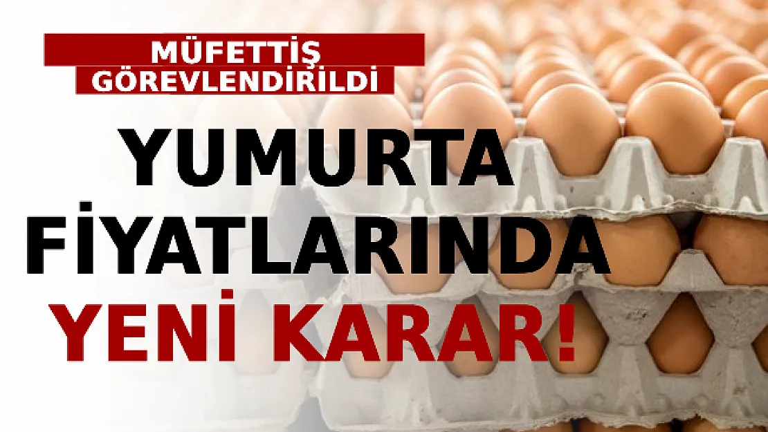 Yumurta Fiyatlarında Yeni Karar! Müfettiş Görevlendirildi