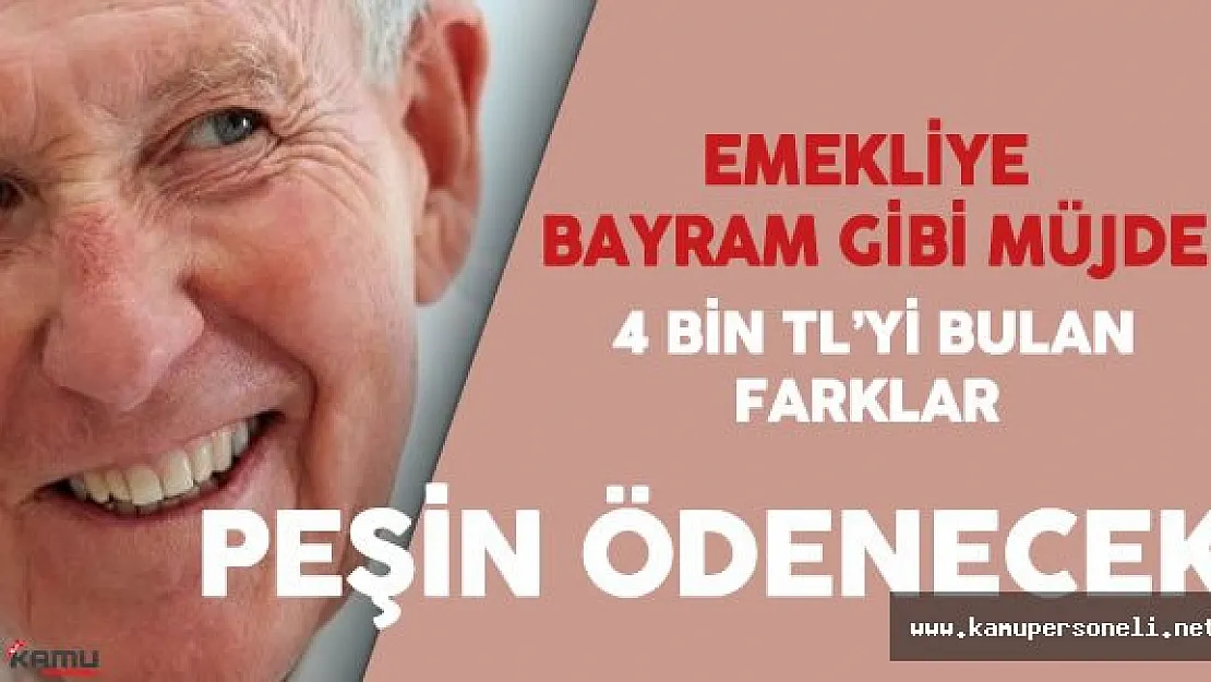 Yüz Binlerce Emekli için Müjdeli Haber Geldi 4 Bin TL'ye Kadar Ödeme Alacak
