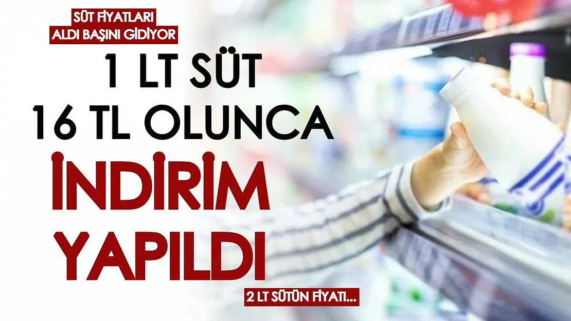 Zam haberinin ardından süt fiyatları uçtu! 1 litre süt fiyatı 16 TL olunca marketler kampanya başlattı! 2 litre süt çok uyguna kapınızda