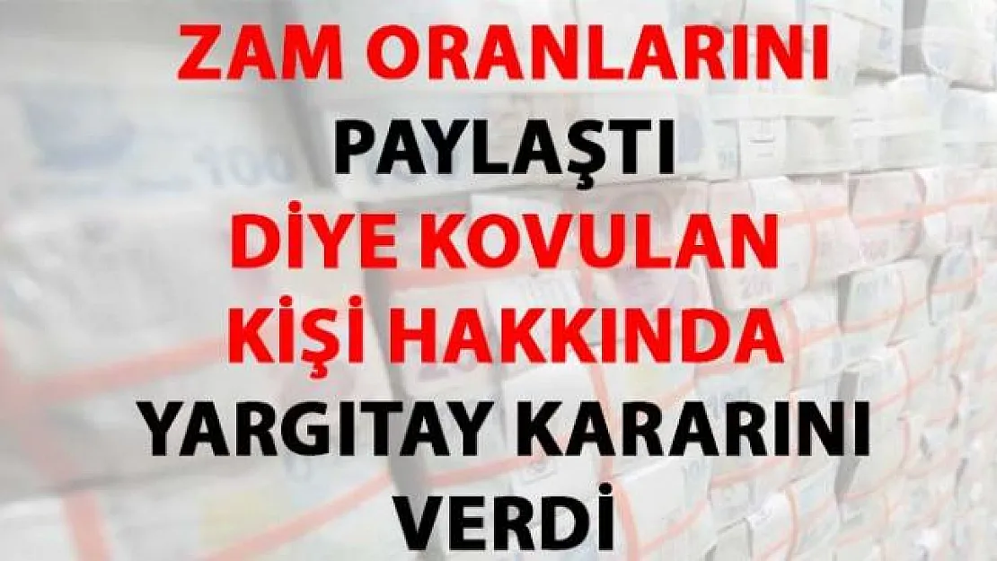 Zam oranlarını paylaşan bilgisayar uzmanı tazminatsız şekilde kovuldu