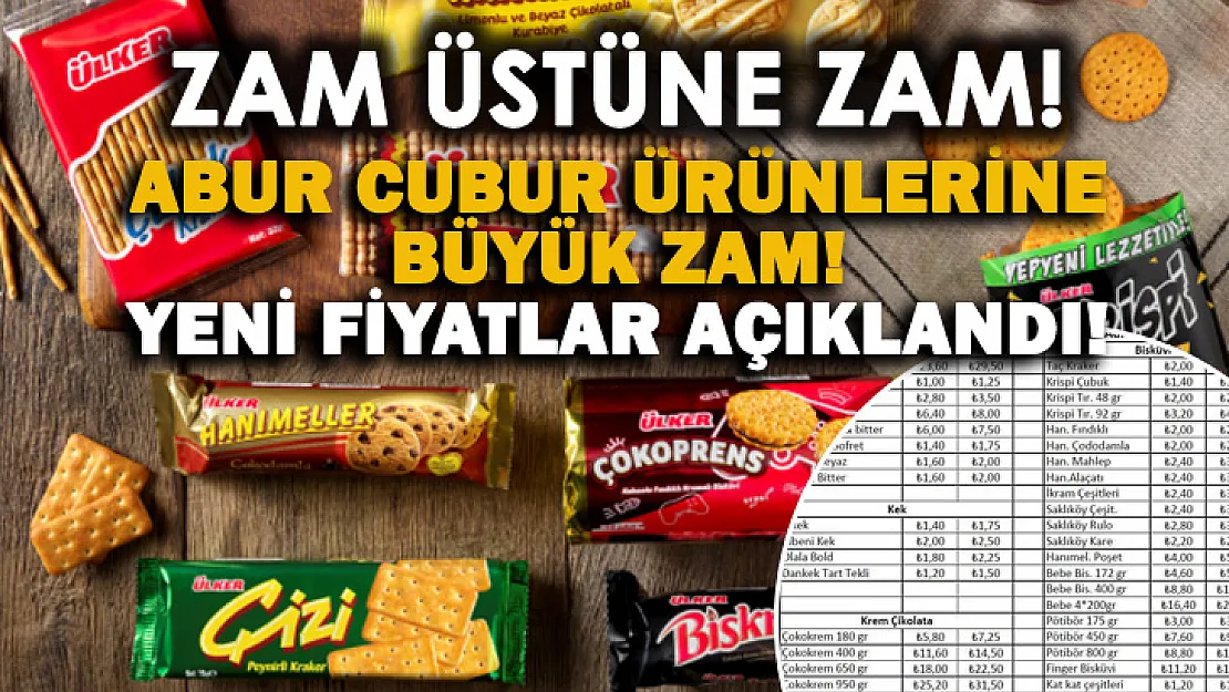 Zam üstüne zam! Abur cuburlara yüzde 25 zam geldi!