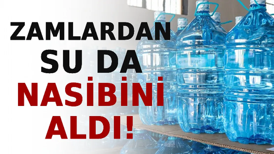 Zamlardan Su da Nasibini Aldı!