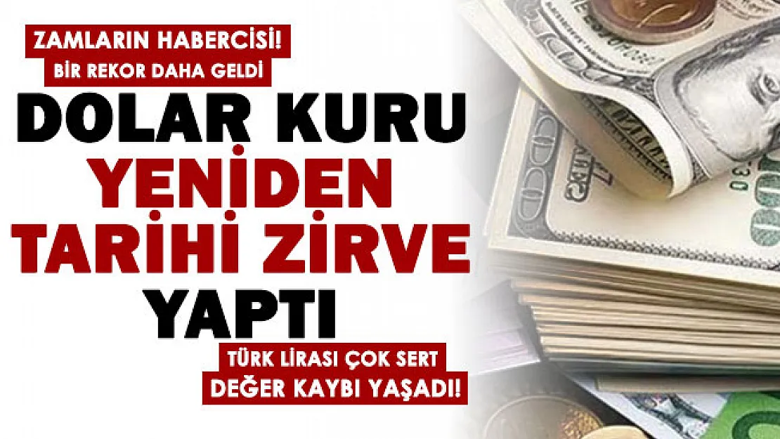 Zamların habercisi: Dolar kuru yeniden tarihi zirve yaptı! İşte güncel dolar ve euro fiyatları