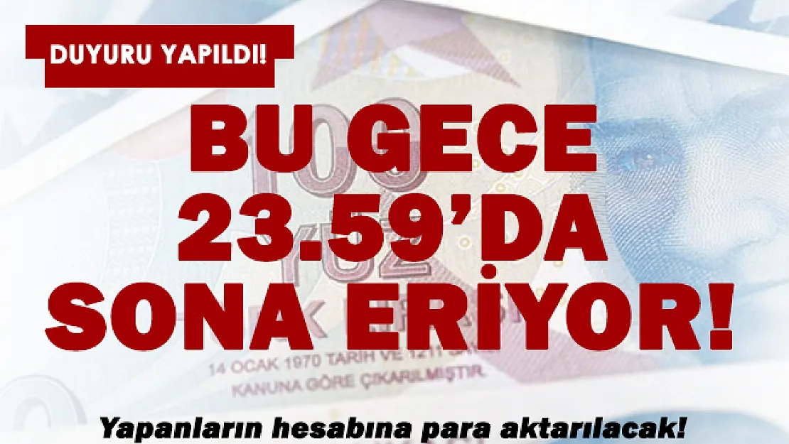 Ziraat Bankası açıkladı: Bu gece yarısı sona eriyor!