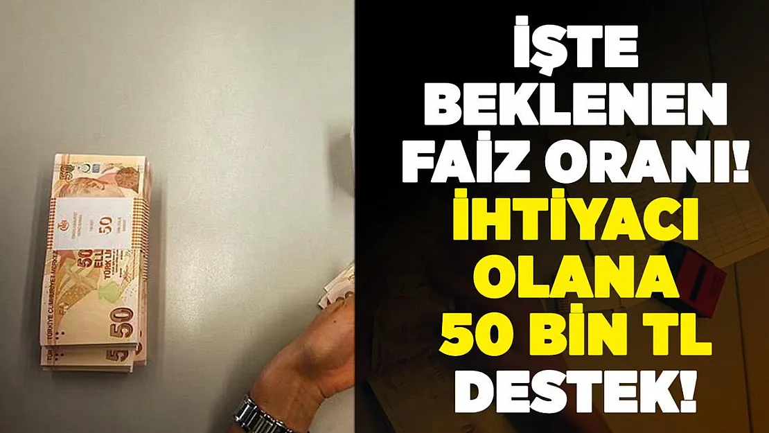 Ziraat Bankası beklenen faiz oranlarını açıkladı! İhtiyacı olana 50 bin liraya kadar destek