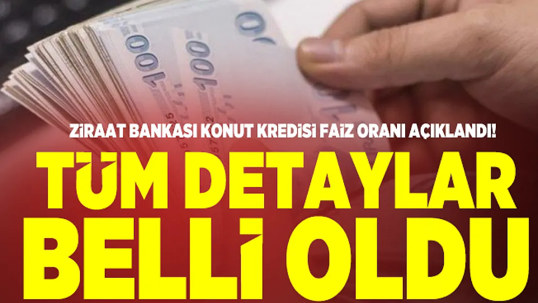 Ziraat Bankası konut kredisi faiz oranı! Ziraat Bankası 100 bin TL 180 Ay kredi taksit oranı ne kadar?