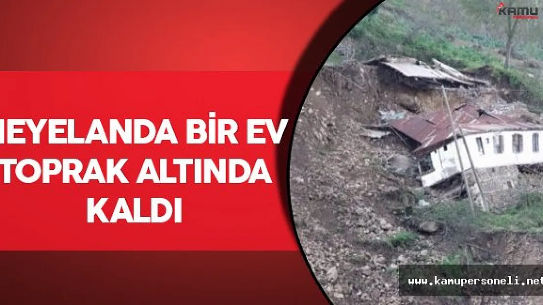 Zonguldak'ta Meydana Gelen Heyelanda Bir Ev Toprak Altında Kaldı