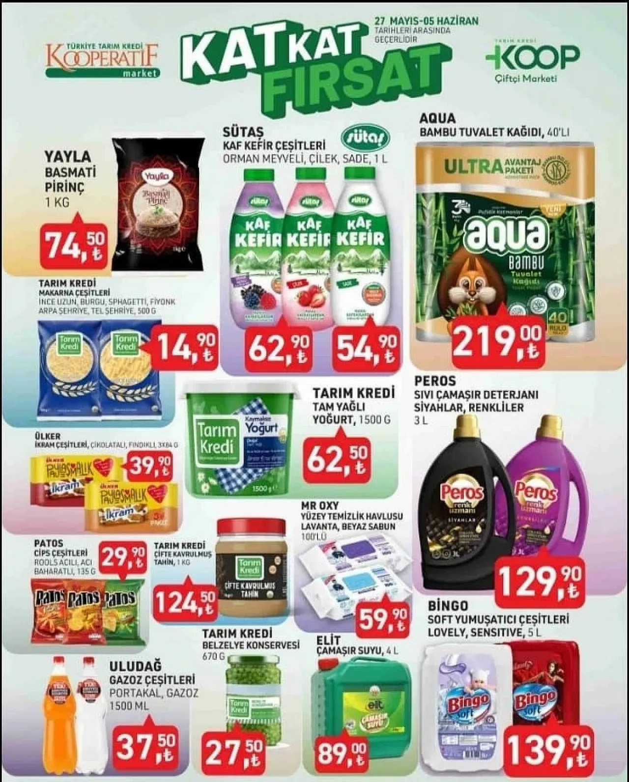 Türkiye Tarım Kredi Marketi 27 Mayıs-5 Haziran&nbsp;indirim kataloğu yayımlandı!