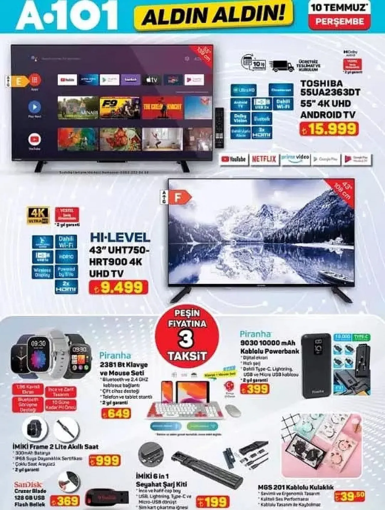 Yazın en sıcak indirim haftası! A101 bu Perşembe yine teknoloji, ev ve yaşam ürünleriyle dopdolu