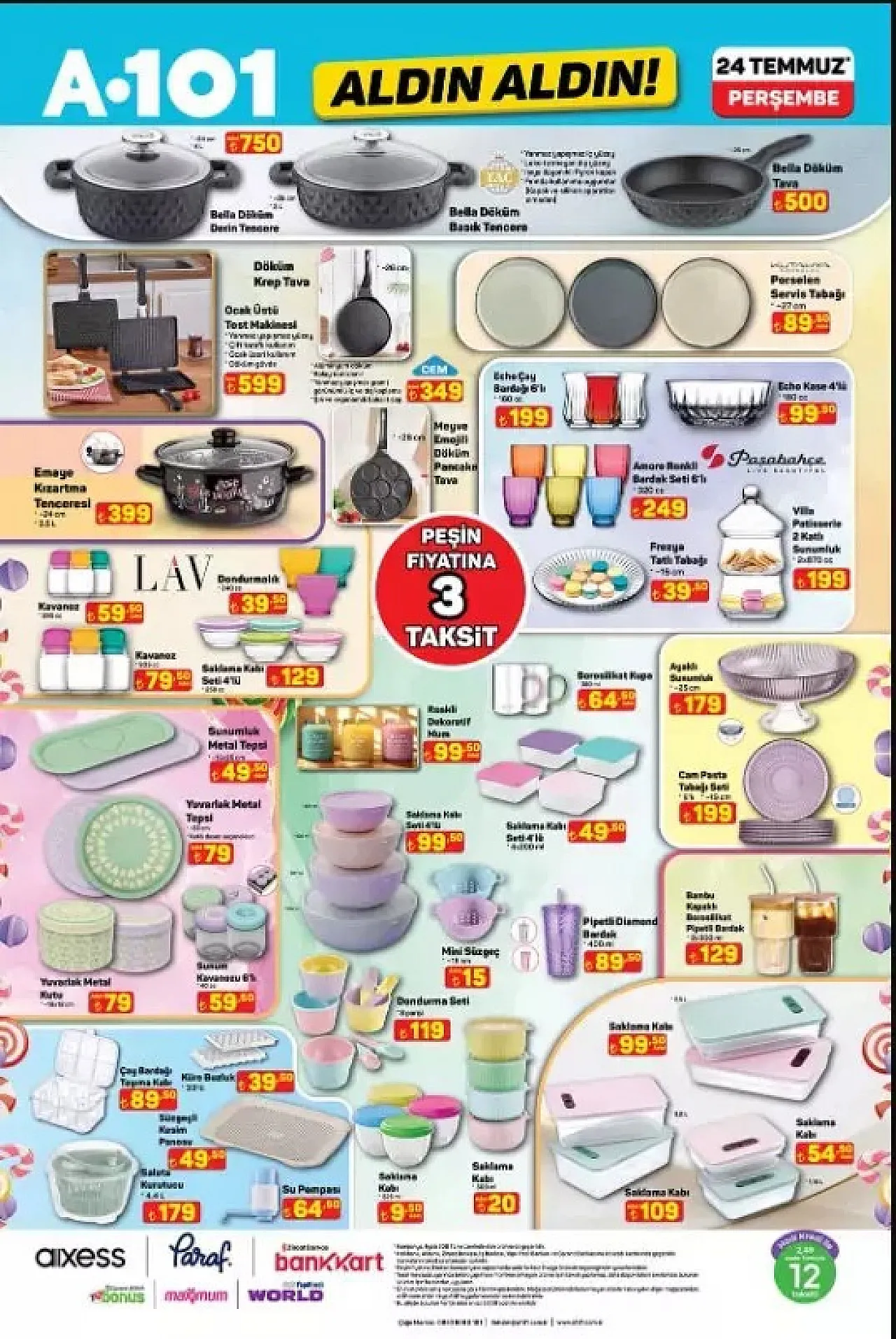 A101 Aktüel: 24 Temmuz'da Dijitalden Kampa Her Şey Raflarda