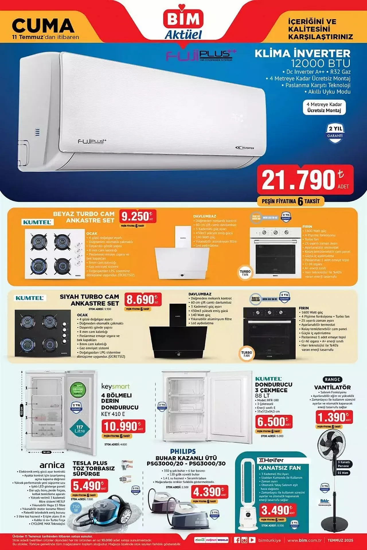 BİM 11 Temmuz Aktüel Ürünleri Cuma Fırsatlarıyla Rafta! Elektrikli Bisiklet, Valiz, TV ve Tablet İndirimde