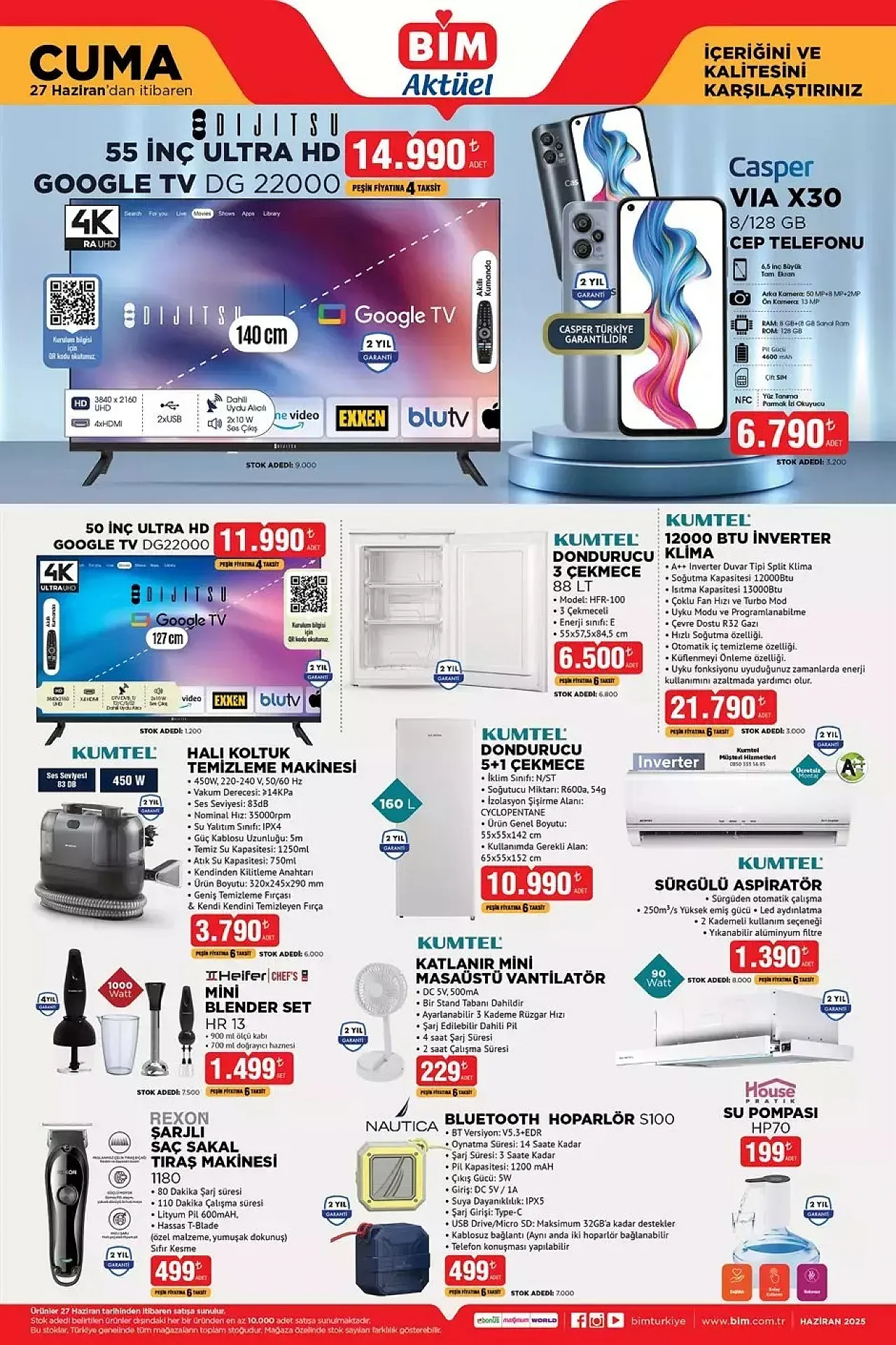 BİM 27 Haziran Aktüel Ürünler Listesi! Yaz İhtiyaçlarına Özel Dev İndirim Fırsatları