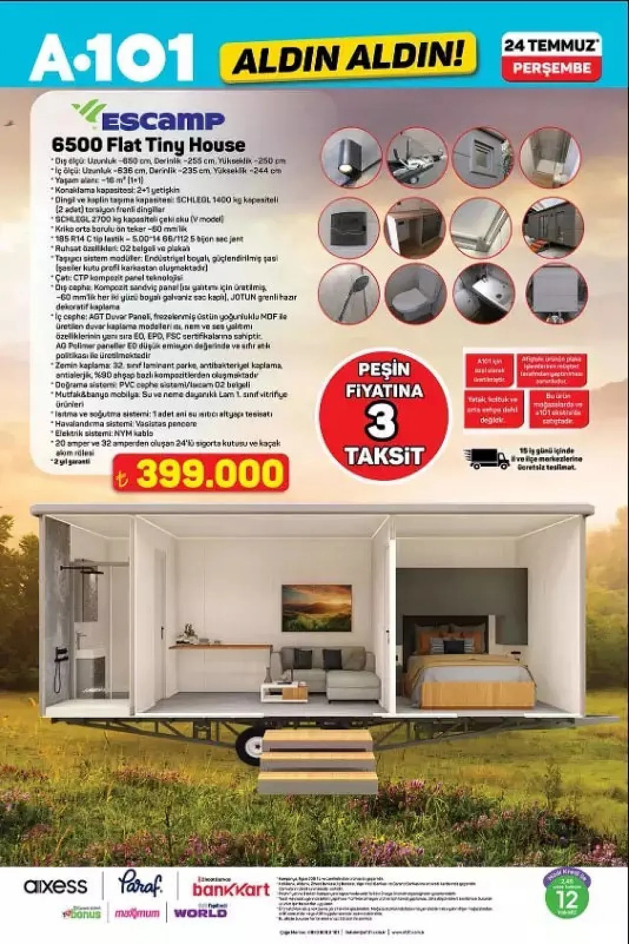 A101 Aktüel: 24 Temmuz'da Dijitalden Kampa Her Şey Raflarda