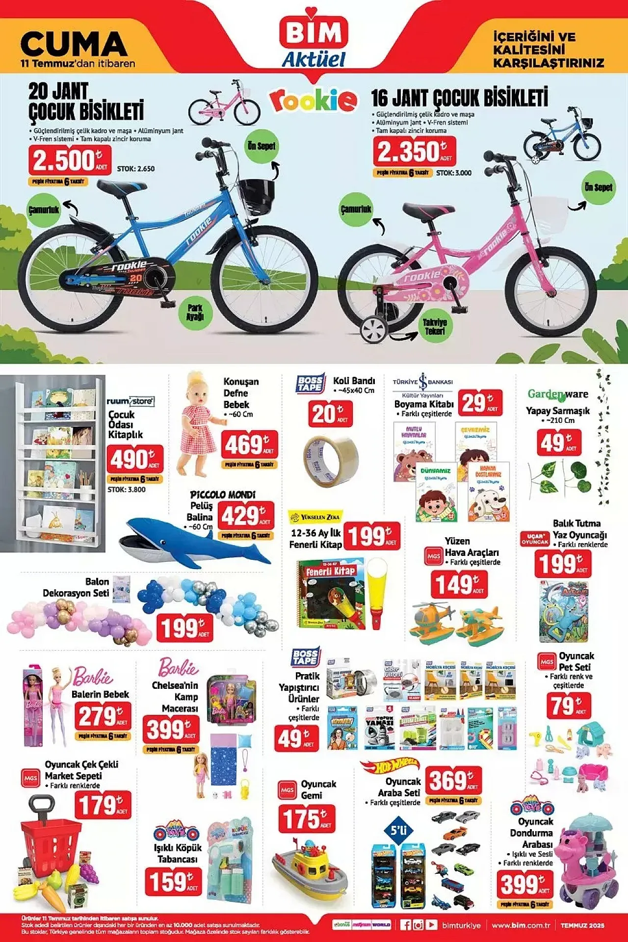 BİM 11 Temmuz Aktüel Ürünleri Cuma Fırsatlarıyla Rafta! Elektrikli Bisiklet, Valiz, TV ve Tablet İndirimde