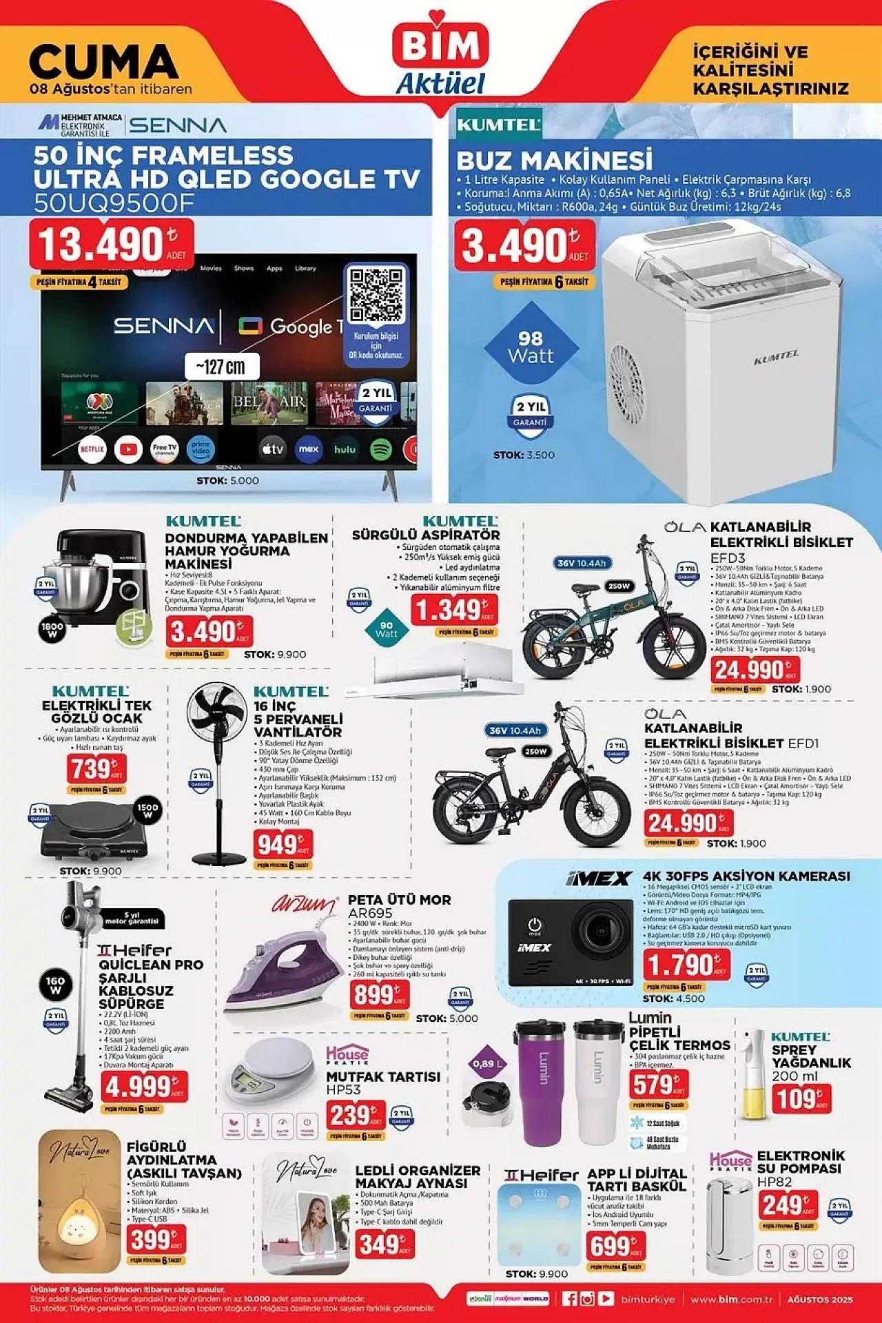 5 Ağustos 2025 BİM Aktüel Kataloğu Yayınlandı: Elektrikli Bisikletten Gıda Ürünlerine Kaçırılmayacak Fırsatlar!