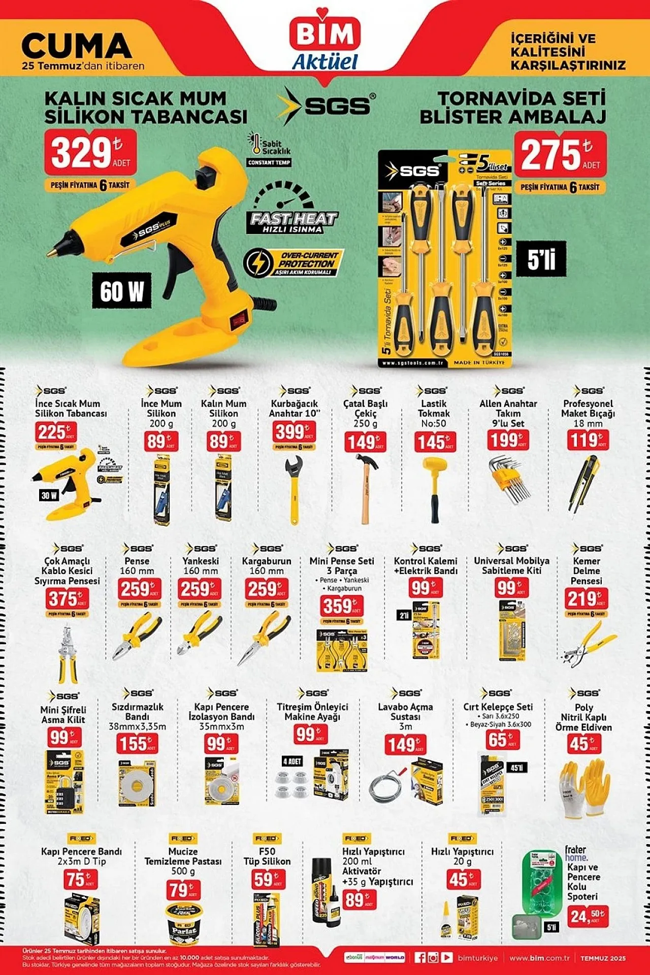 BİM 25 Temmuz 2025 Aktüel Ürünleri Şaşırtıyor: Bu Hafta Teknoloji, Ev Gereçleri ve Yaz İhtiyaçları Bir Arada
