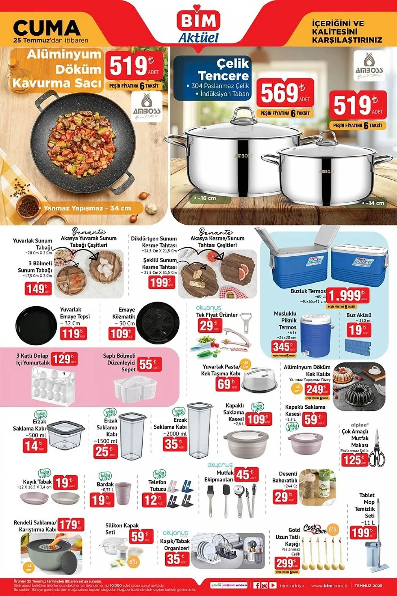 BİM 25 Temmuz 2025 Aktüel Ürünleri Şaşırtıyor: Bu Hafta Teknoloji, Ev Gereçleri ve Yaz İhtiyaçları Bir Arada