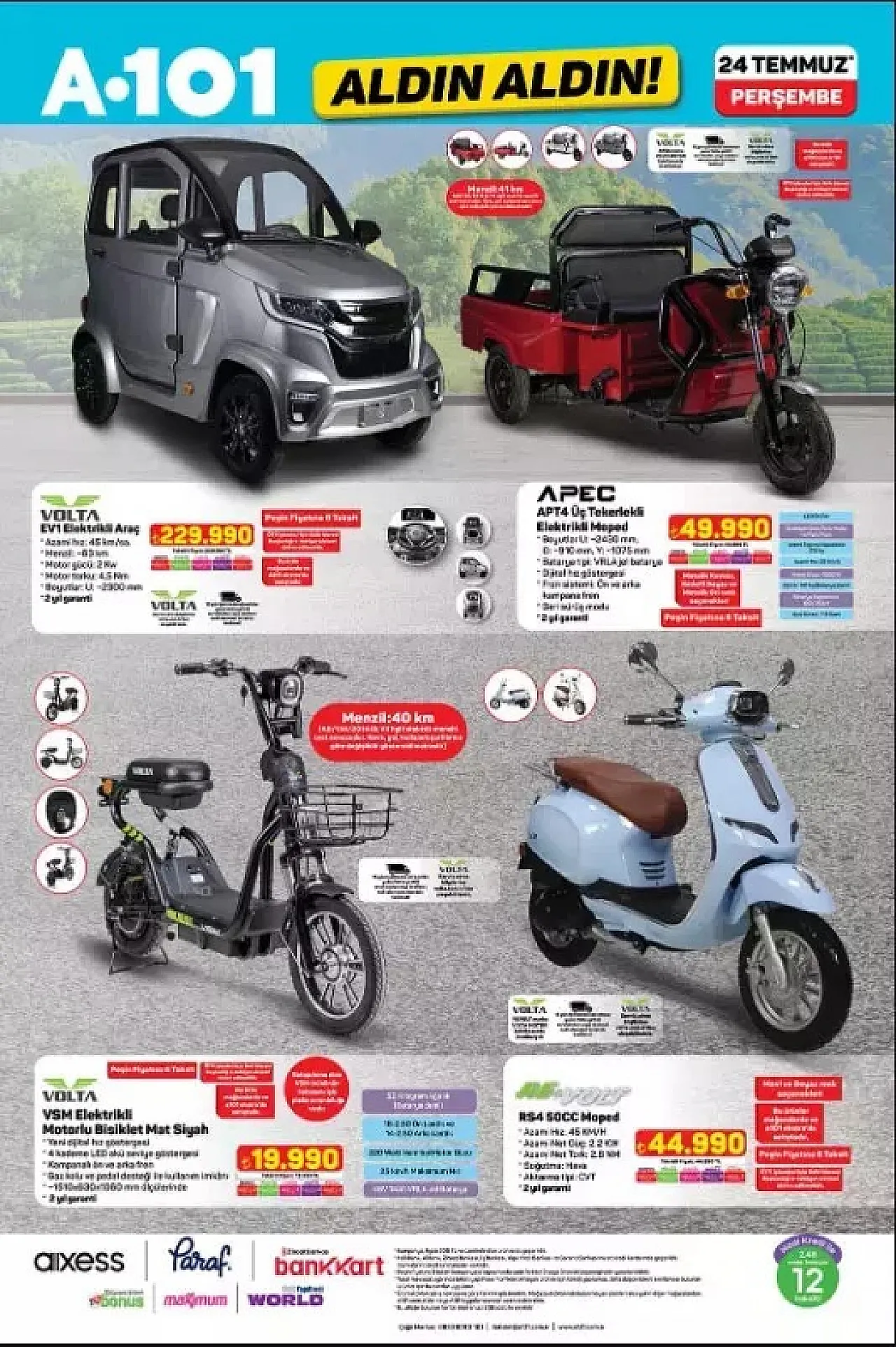 A101 Aktüel: 24 Temmuz'da Dijitalden Kampa Her Şey Raflarda