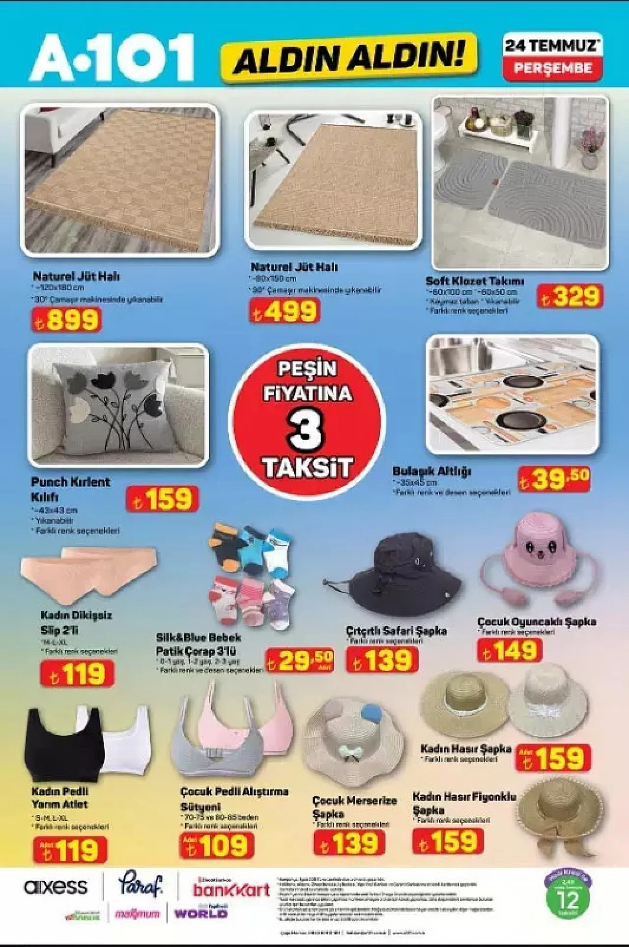 A101 Aktüel: 24 Temmuz'da Dijitalden Kampa Her Şey Raflarda