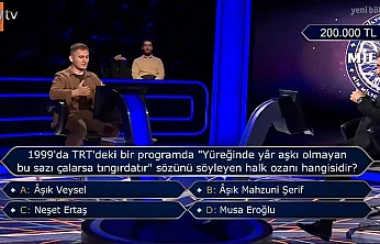 1999'da TRT'deki bir programda 'Yüreğinde yâr aşkı olmayan bu sazı çalarsa tingirdatır' sözünü söyleyen halk ozanı hangisidir?