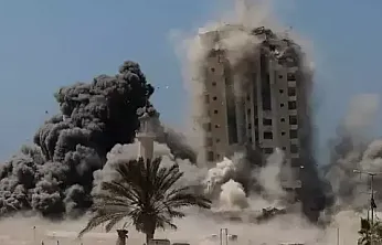 Gazze'de doğa felaketi: Saldırılardan bitap düşen 22 bina yerle bir oldu!