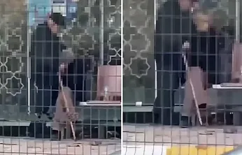 Skandal Görüntüler! Tokat'ta Otobüs Durağında İki Yaşlı Adam Kamuya Açık Alanda Rezalet Çıkardı: Çocukların Gözü Önünde Utanç Tablosu!