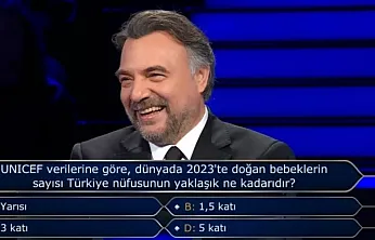 UNICEF verilerine göre dünyada 2023'te doğan bebeklerin sayısı Türkiye nüfusunun yaklaşık ne kadarıdır?