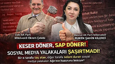 Ağrı'da İkiyüzlü Siyaset! Aynı Kişiler İki İsme Zıt Yorumlar Yapıyor