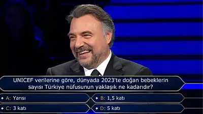 UNICEF verilerine göre dünyada 2023'te doğan bebeklerin sayısı Türkiye nüfusunun yaklaşık ne kadarıdır?