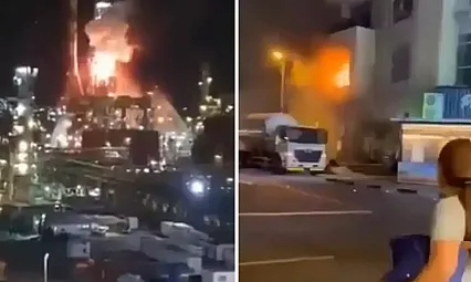 İsrail'e Yeni Füze Yağmuru: İran Hayfa Petrol Rafinerisini Hedef Aldı