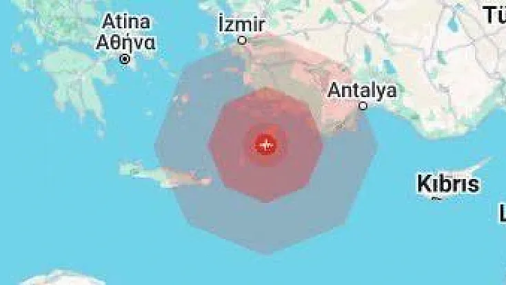 Muğla Açıklarında 6.0 Büyüklüğünde Deprem