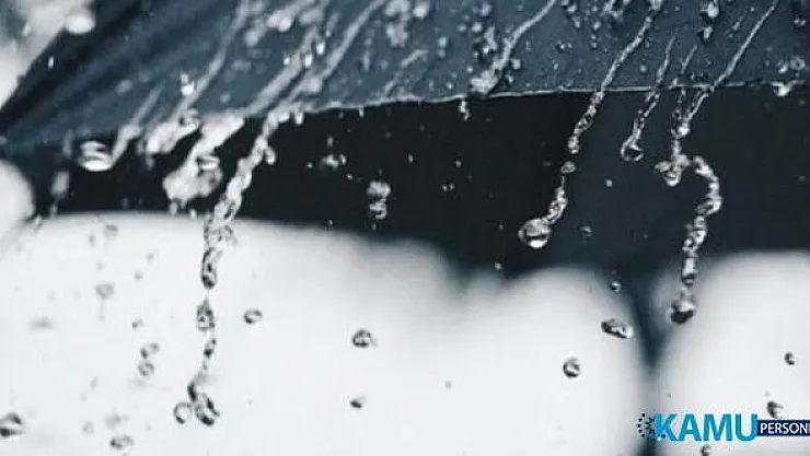08 Eylül Pazar Günü için meteorolojiden sağanak yağış uyarısı