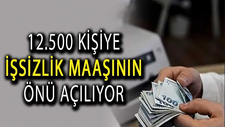 12 Bin 500 Kişiye İşsizlik Maaşının Önü Açılıyor