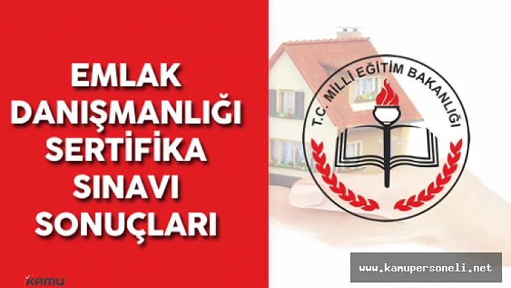14 Mayıs 2016 Emlak Danışmanlığı Sertifika Sınavı Sonuçları