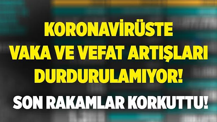 15 Ekim Türkiye koronavirüs hasta tablosu açıklandı! Koronavirüste vaka ve vefat sayılarındaki artış durdurulamıyor!