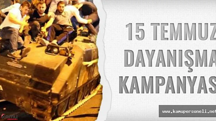 15 Temmuz Dayanışma Kampanyası Dahilinde 2 Milyon Türk Lirası Bağış Yapıldı