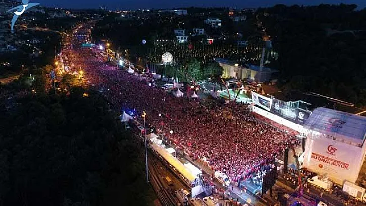 15 Temmuz Şehitler Köprüsünde İnsan Seli
