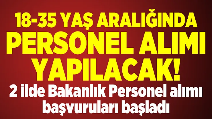 18-35 yaş aralığında personel alımı yapılacak! 2 ilde Aile, Çalışma ve Sosyal Hizmetler Bakanlığı Personel alımı başvuruları başladı