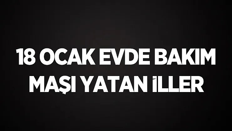 18 Ocak 2021 evde bakım maaşı yatan iller