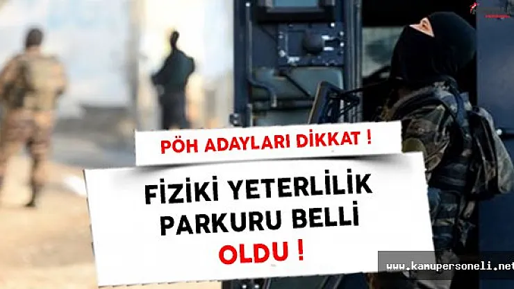 19. Dönem POMEM (10 Bin Özel Harekat Branşı) Fiziki Yeterlilik Sınav Talimatı ve Parkuru Açıklandı