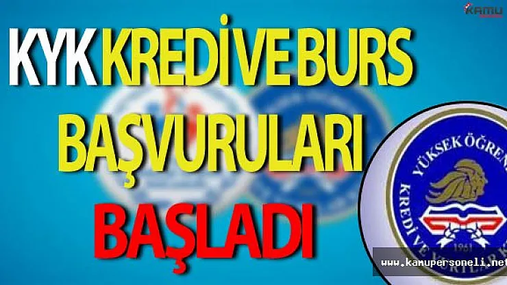 2016-2017 KYK Burs ve Kredi Başvuruları Başladı !