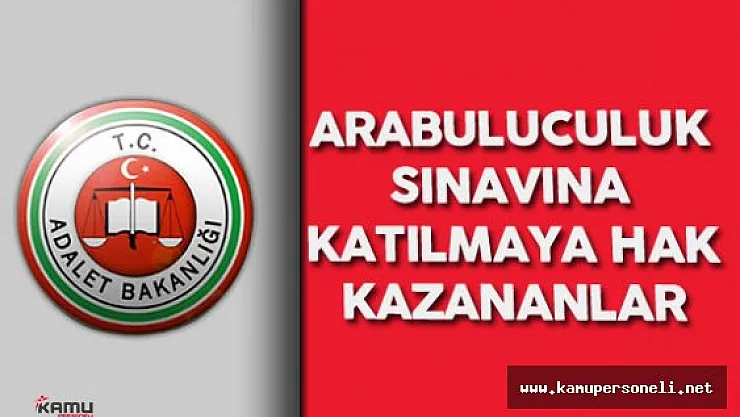 2016 Adalet Bakanlığı Arabuluculuk Sınavı ( Yazılı Sınava Katılmaya Hak Kazananların Listesi)