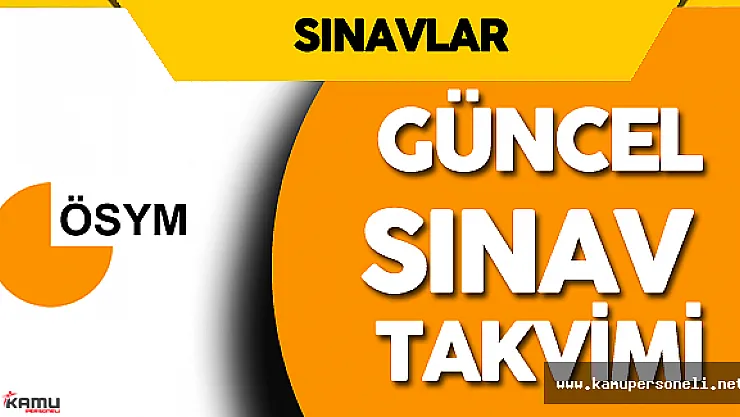 2016 ÖSYM Sınav Takvimi - Güncel ÖSYM Sınav Takvimi