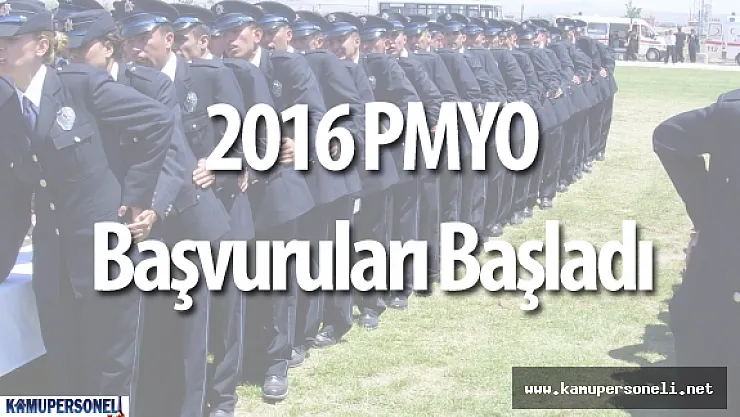 2016 PMYO Öğrenci Alımı İçin Başvurular Başladı