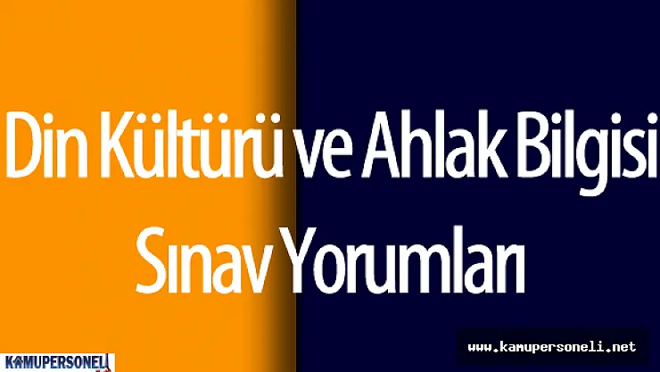 2016 TEOG Din Kültürü ve Ahlak Bilgisi Sınavı Soruları ve Cevapları ( Sınav Zor Muydu ? , Kolay Mıydı? , Öğrenci Yorumları )