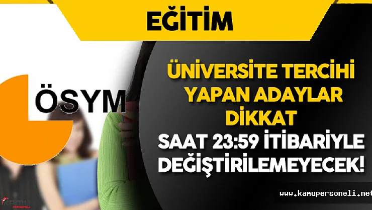 2016 Üniversite Tercihi Yapan Adaylar Dikkat! Son Güne Girildi!