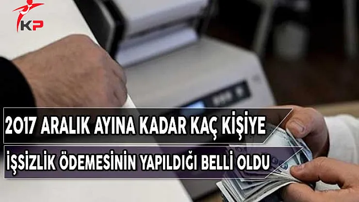 2017 Aralık Ayına Kadar Kaç Kişiye Ne Kadar İşsizlik Ödemesinin Yapıldığı Belli Oldu