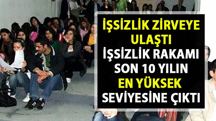 2019 Resmi işsizlik sayısı açıklandı! TÜİK verilerine göre işsizlik rakamları..