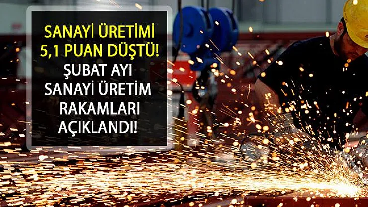 2019 Şubat Atı Sanayi Endeksleri Açıklandı. Sanayi Üretimi 5,1 Oranında Düştü!